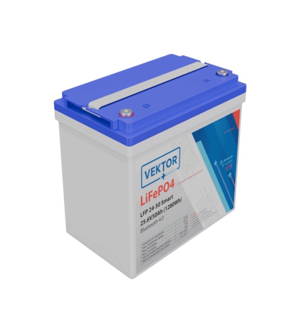 Литиевый аккумулятор Vektor LFP 25,6-50 Smart BMS 50A