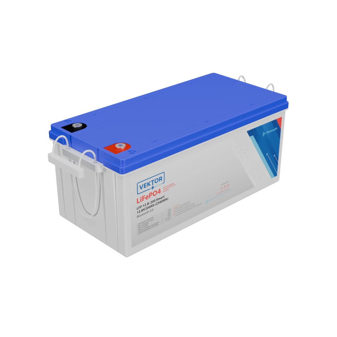 Литиевый аккумулятор Vektor LFP 12-200 Smart BMS 100A